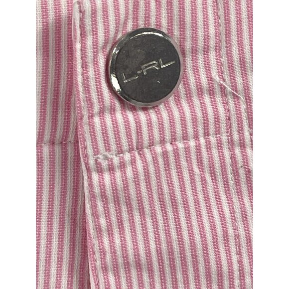 Ralph Lauren Nantucket Red Striped Crop Pants Cotton Old Money Country Club 2X - Picture 4 of 6